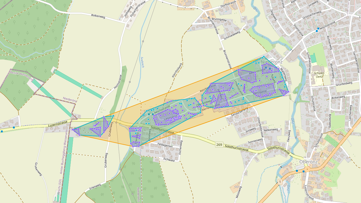 Carte du potentiel CEL de LEG Niederönz (BE) – Unterwerk Niederönz_TRA15639