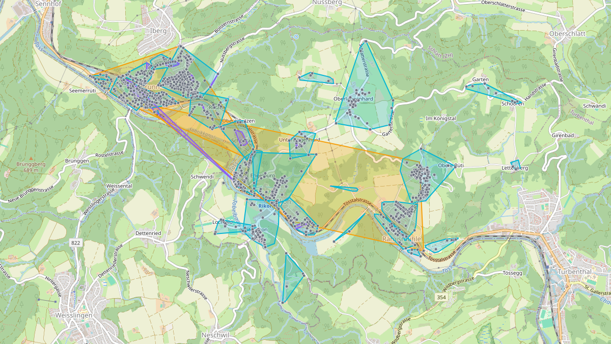 LEG-Potenzial-Karte von LEG Zell (ZH)