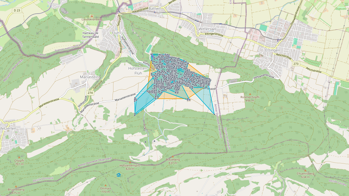 LEG-Potenzial-Karte von LEG Hofstetten-Flüh (SO)