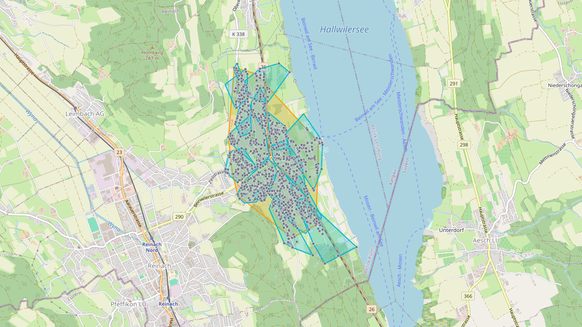Mappa del potenziale CLE di LEG Beinwil am See (AG)