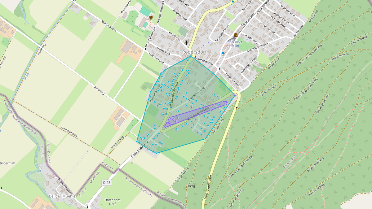 Mappa del potenziale CEL di Quartier-LEG Hinterdorf