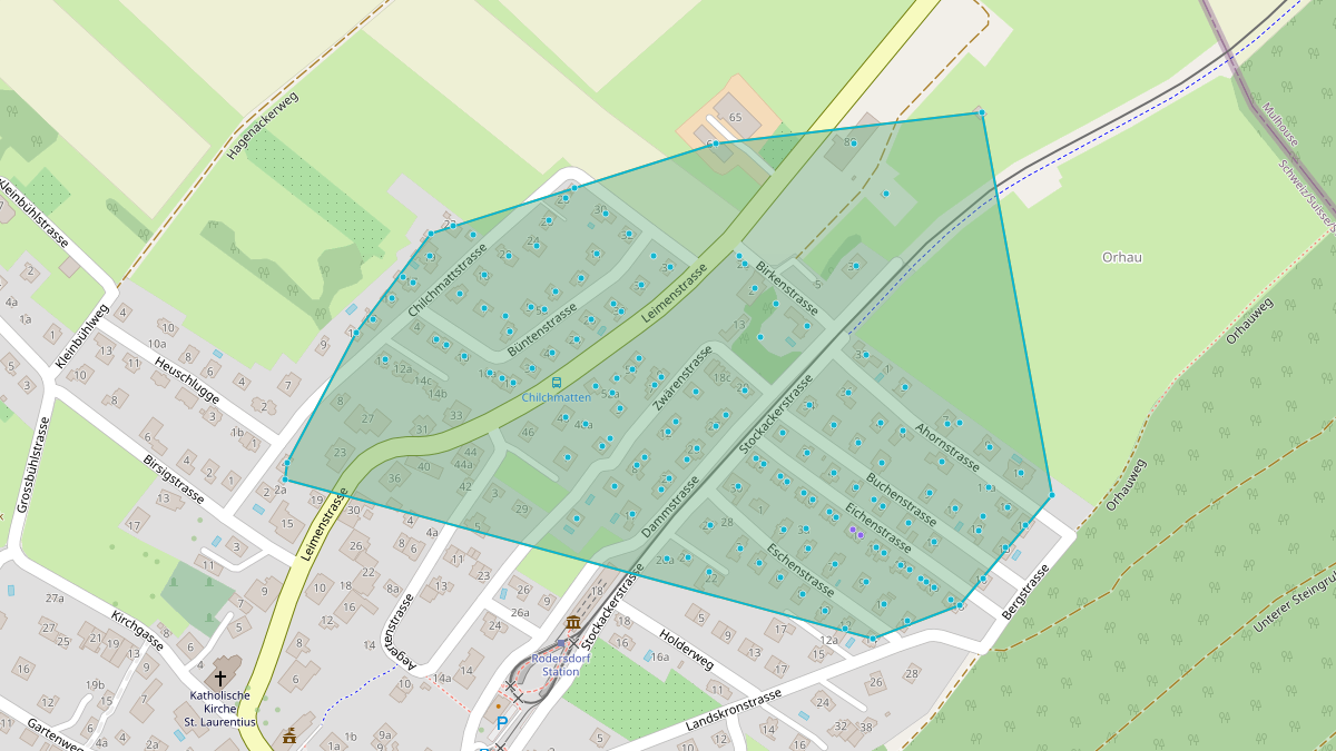 Mappa del potenziale CEL di Quartier-LEG Chilchmatt-Stockacker