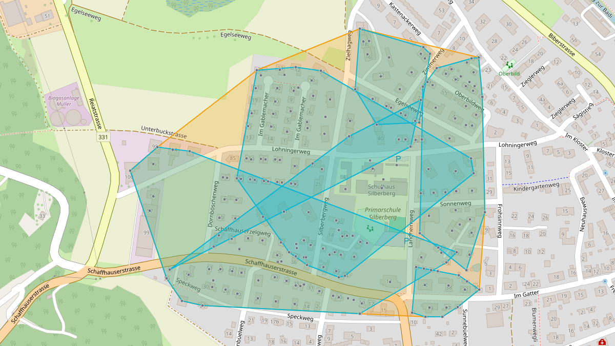 Carte du potentiel CEL de LEG Thayngen (SH)