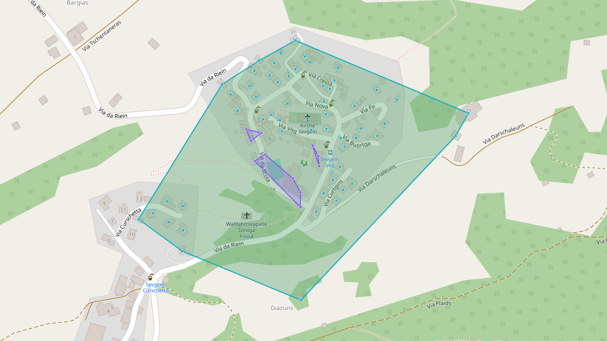 Mappa del potenziale CEL di Quartier-LEG Sevgein