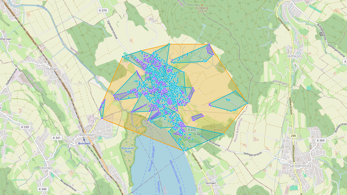 Carte du potentiel CEL de LEG Seengen (AG)