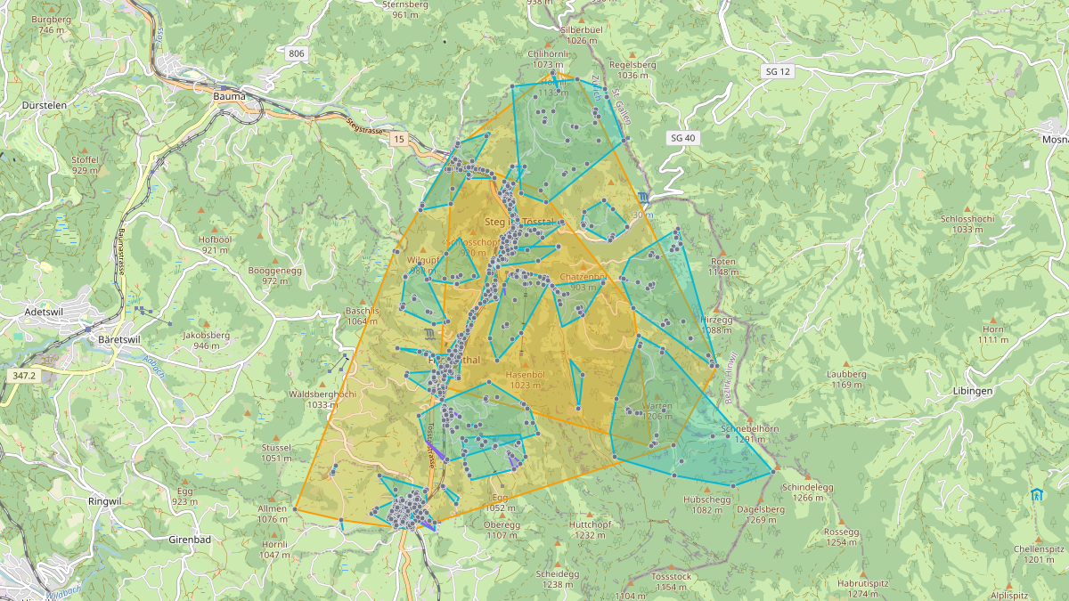 LEG-Potenzial-Karte von LEG Fischenthal (ZH)