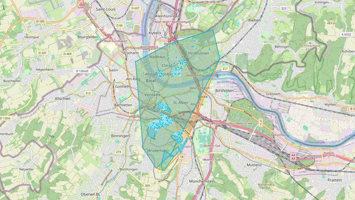 LEG-Potenzial-Karte von LEG Basel (BS) – Netzgebiet 2
