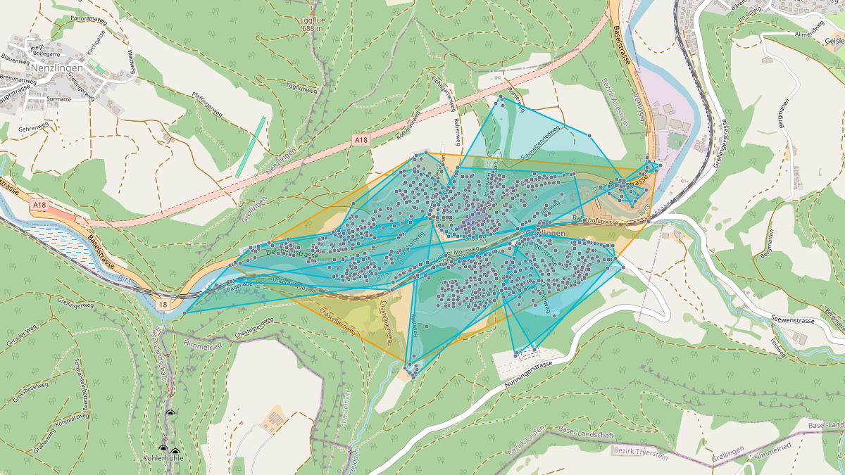 Carte du potentiel CEL de LEG Grellingen (BL)