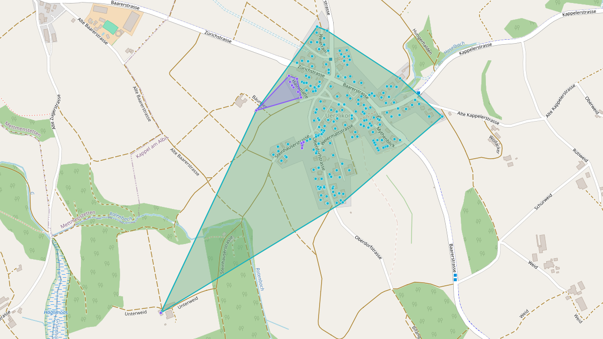 Carte du potentiel CEL de LEG Uerzlikon