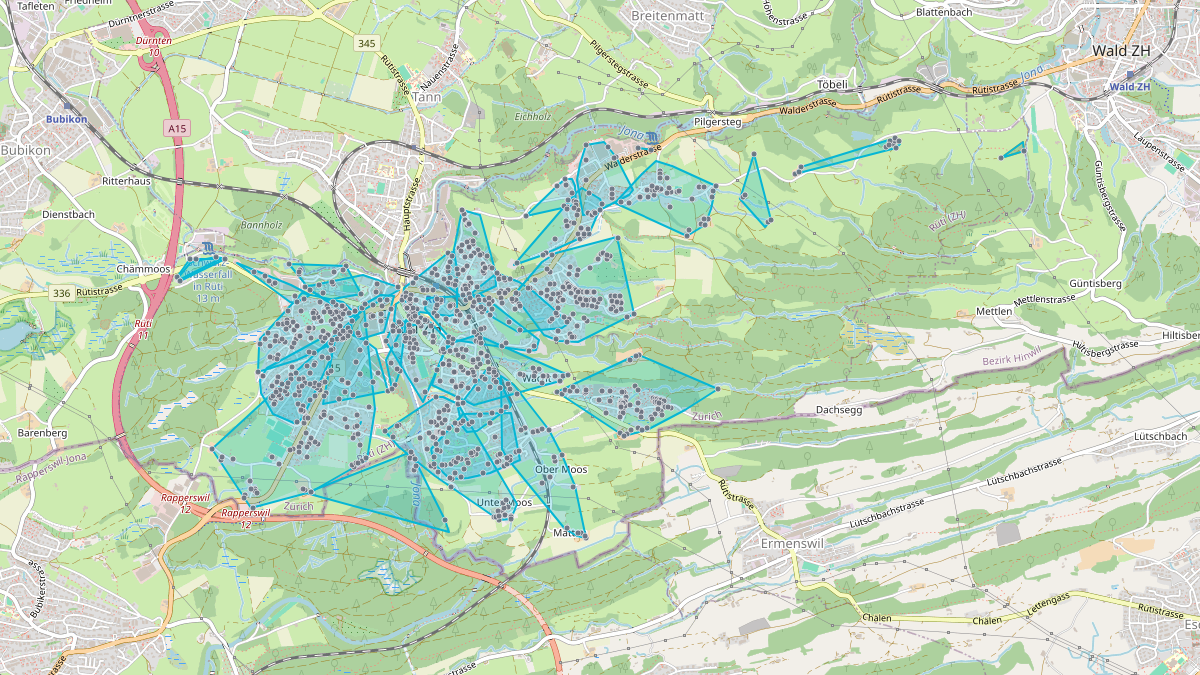 Mappa del potenziale CLE di LEG Rüti (ZH)