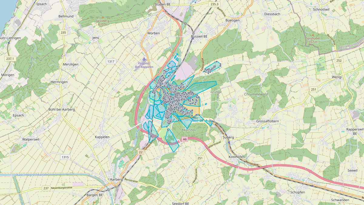 Mappa del potenziale CLE di LEG Lyss