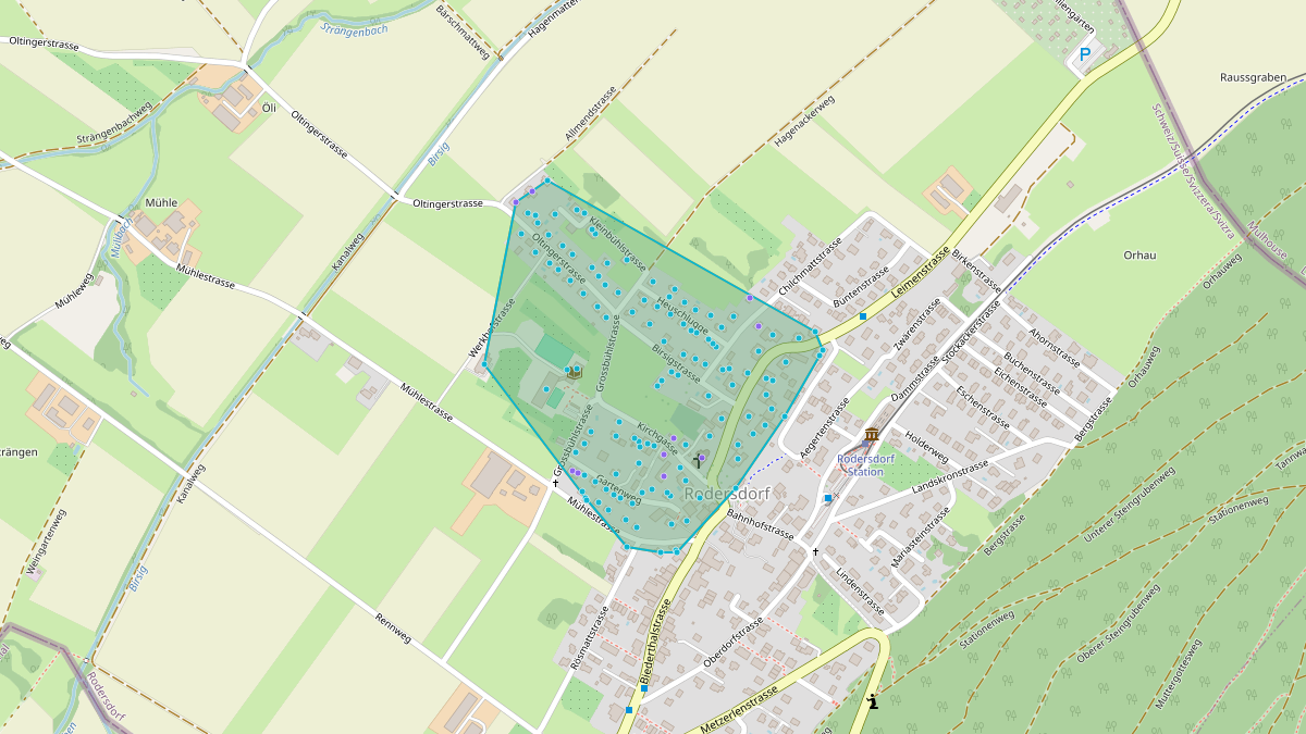 Mappa del potenziale CLE di LEG Rodersdorf (SO) – Quartier 4