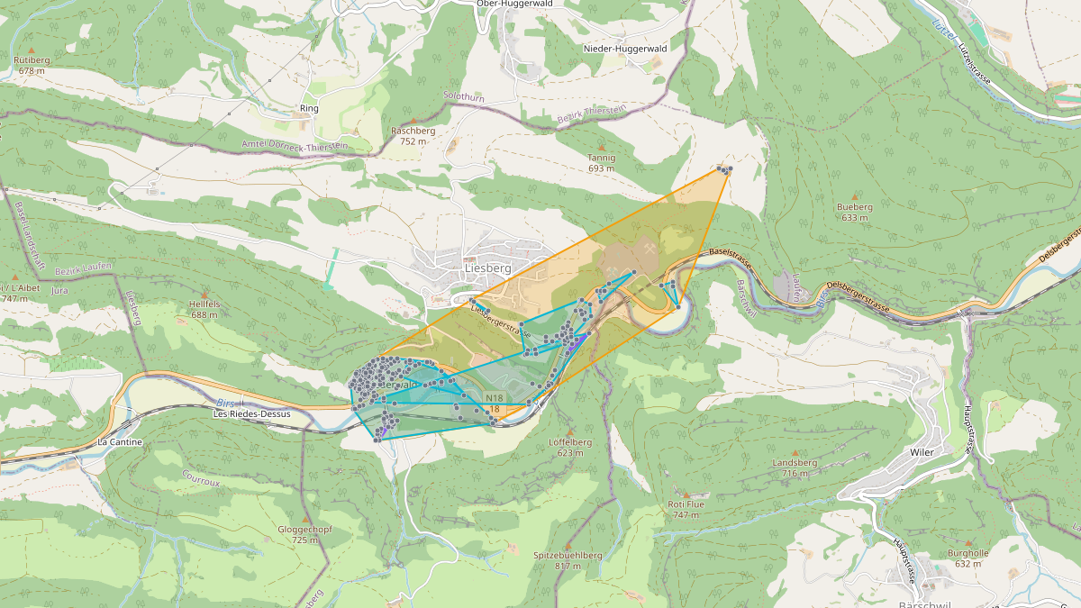 Mappa del potenziale CLE di LEG Liesberg (BL)