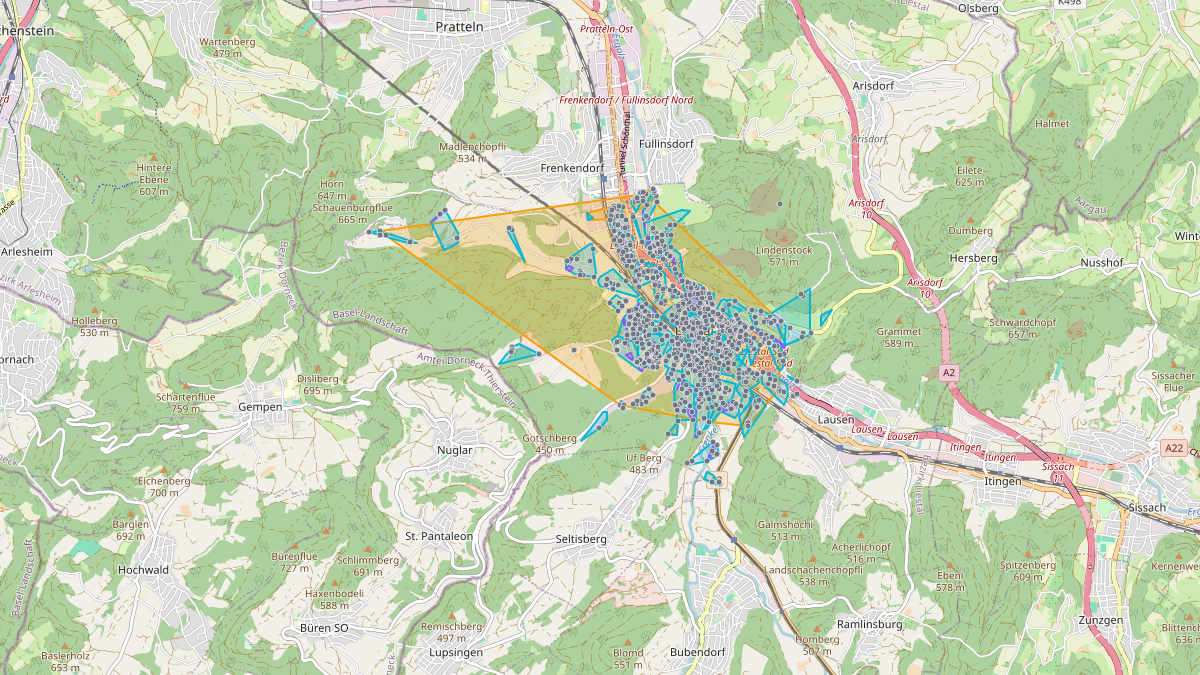 LEG-Potenzial-Karte von LEG Liestal (BL)