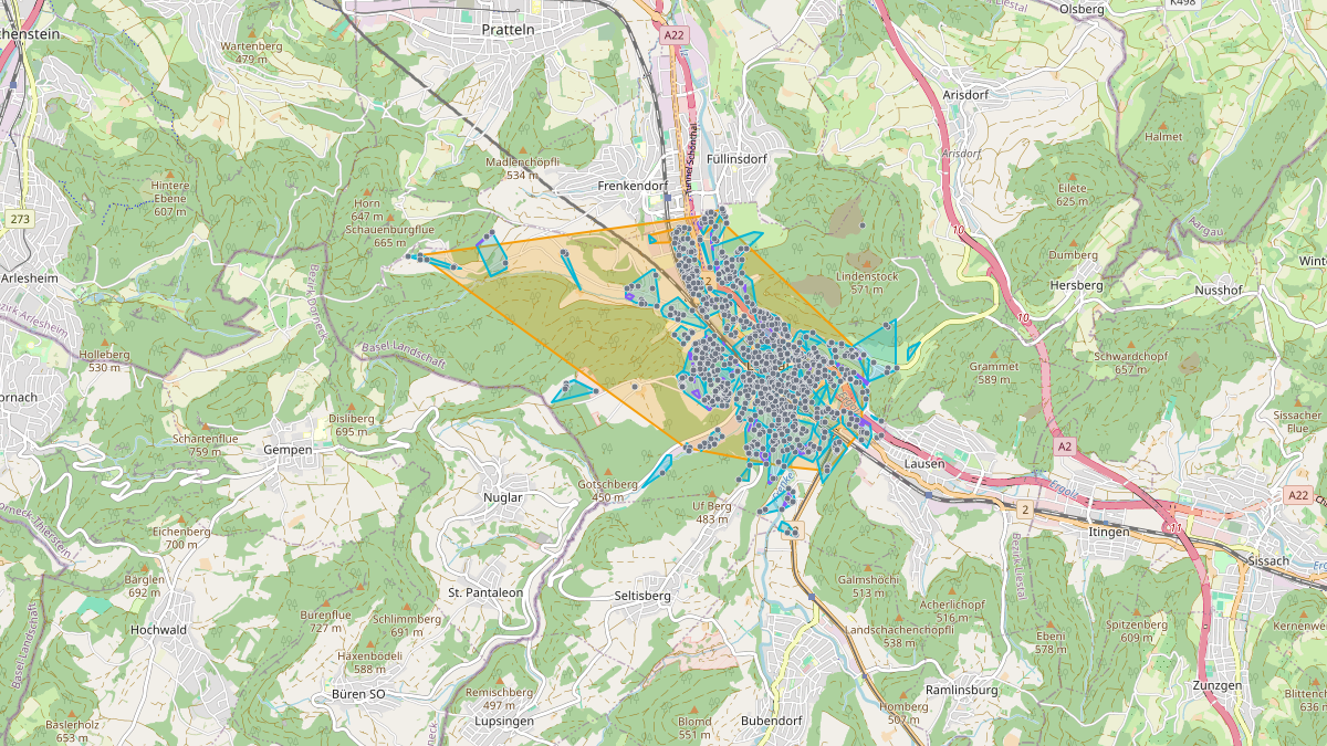 LEG-Potenzial-Karte von LEG Liestal (BL)