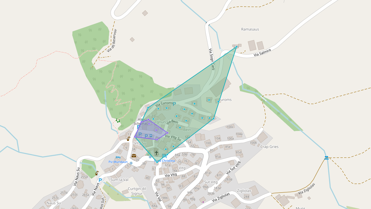 Mappa del potenziale CLE di LEG Lumnezia (GR) – Quartier Trafokreis Vitg 65