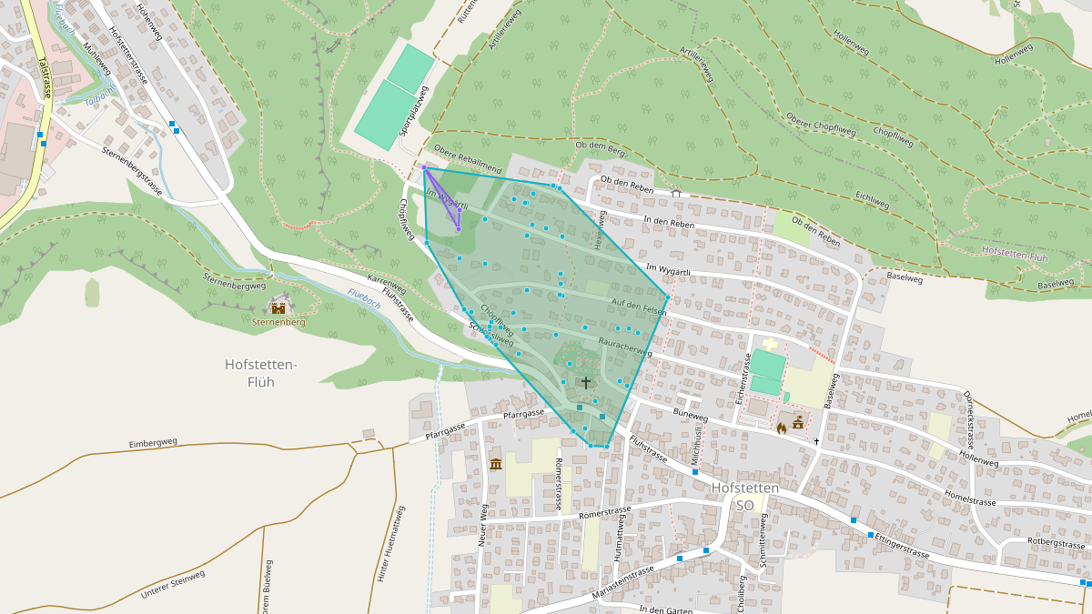 LEG-Potenzial-Karte von Quartier-LEG "auf den Felsen"