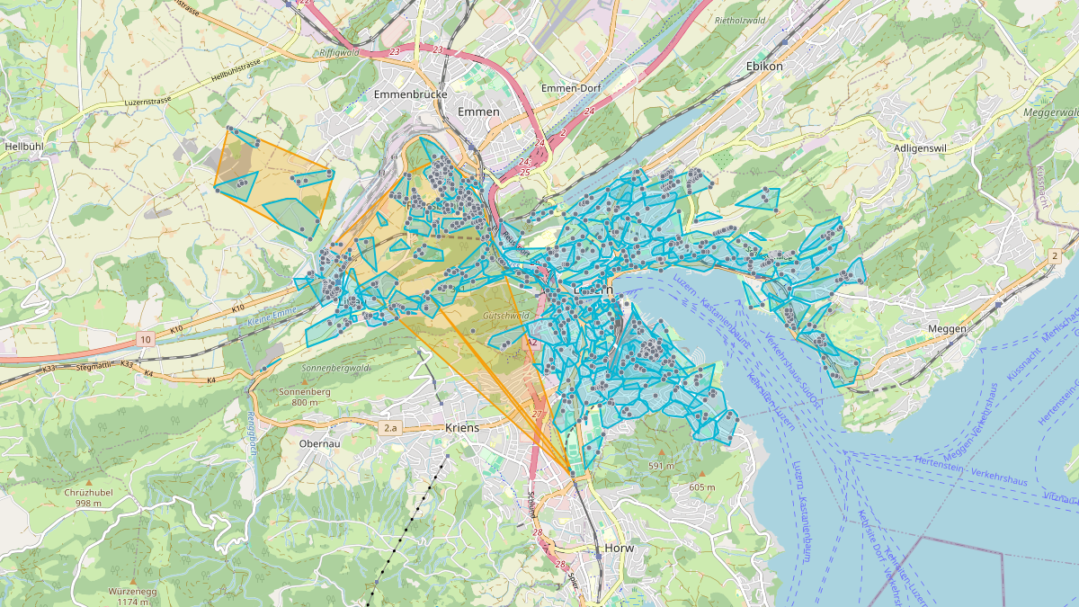 Mappa del potenziale CLE di LEG Luzern
