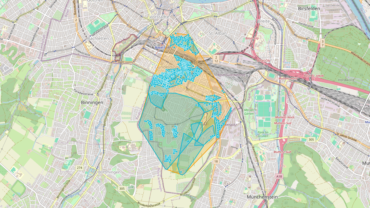 LEG-Potenzial-Karte von LEG Basel (BS) – Netzgebiet 2