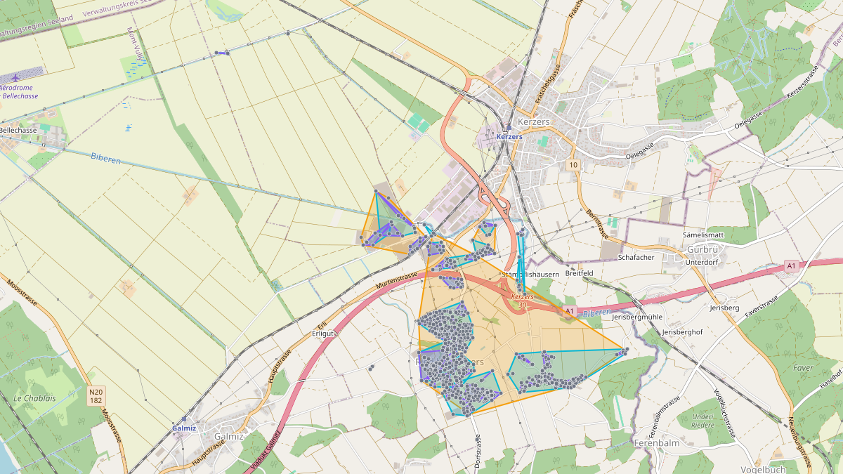 LEG-Potenzial-Karte von LEG Ried bei Kerzers