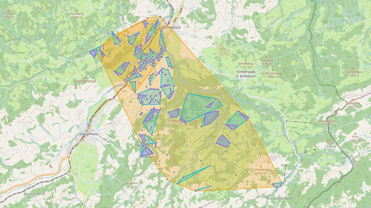 LEG-Potenzial-Karte von LEG Hasle (LU)