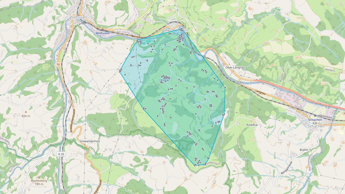 LEG-Potenzial-Karte von LEG Werthenstein
