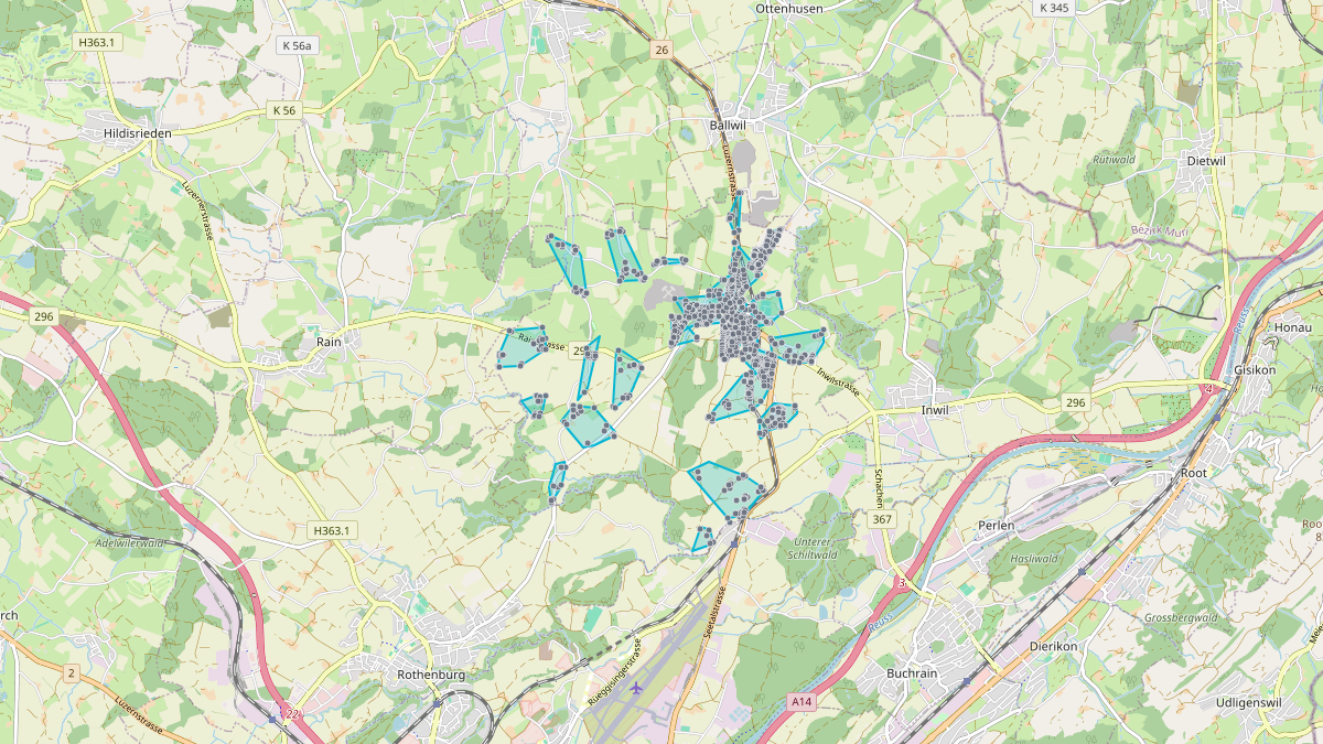 LEG-Potenzial-Karte von LEG Eschenbach (LU)