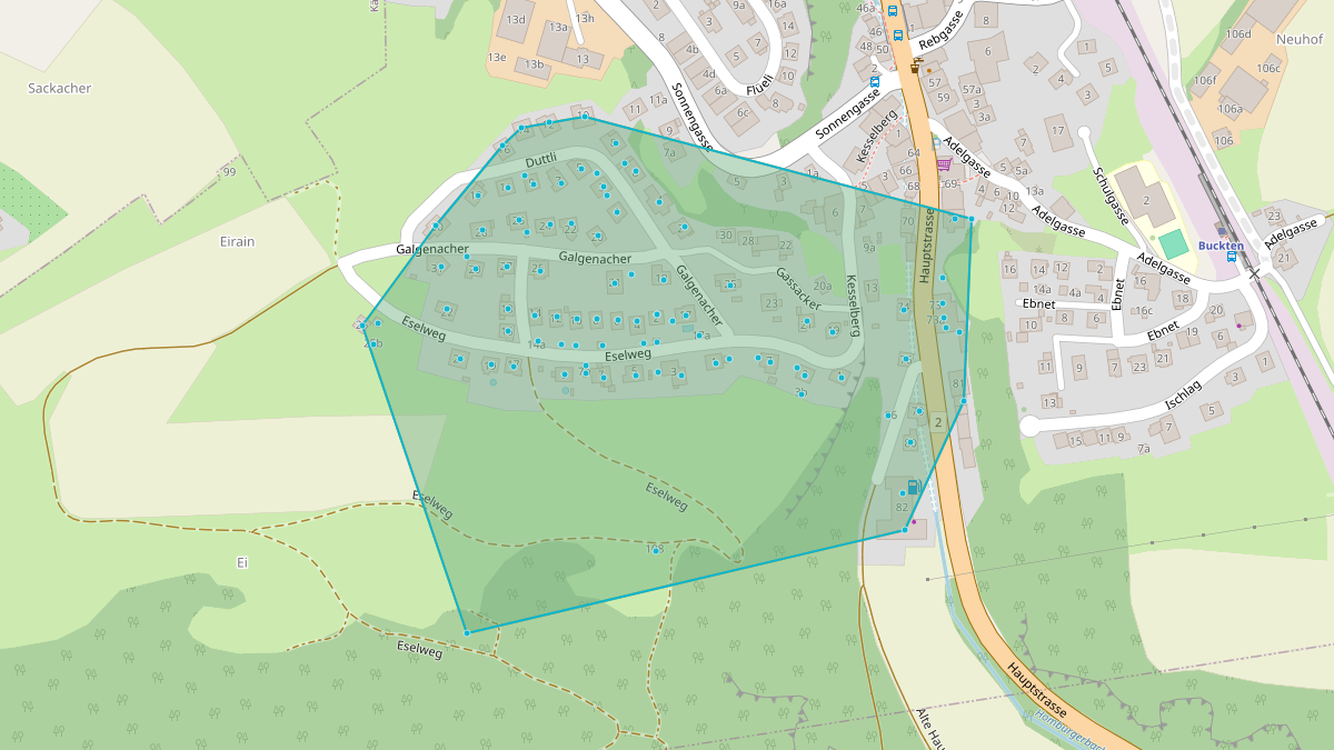 Carte du potentiel CEL de Quartier-LEG Duttli