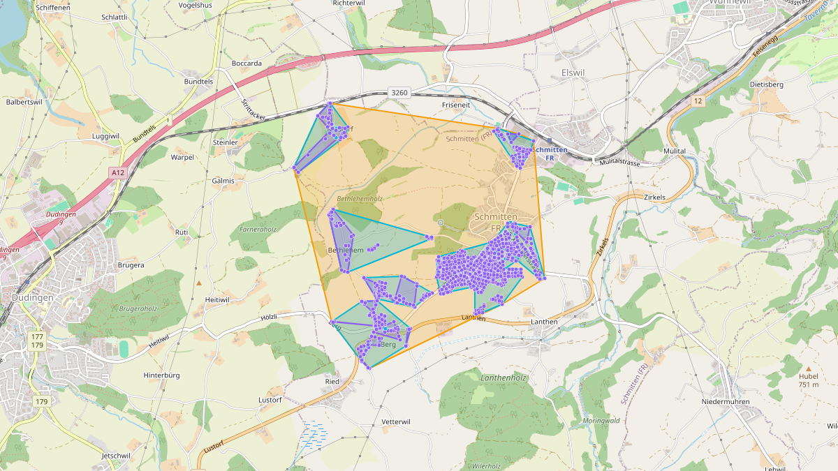 Carte du potentiel CEL de LEG Schmitten (FR) – Unterwerk LEG 20% 2899022102