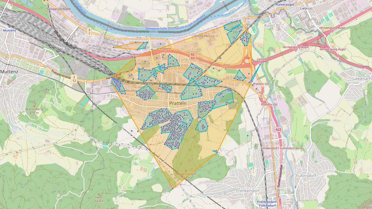 LEG-Potenzial-Karte von Quartier-LEG Schauenburg