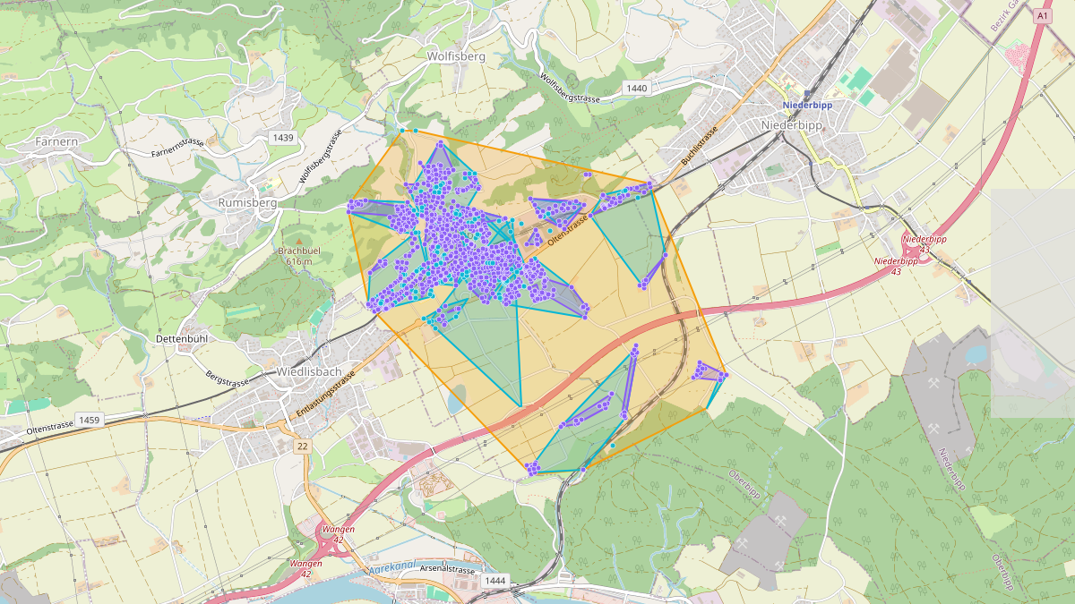 Carte du potentiel CEL de LEG Oberbipp (BE)