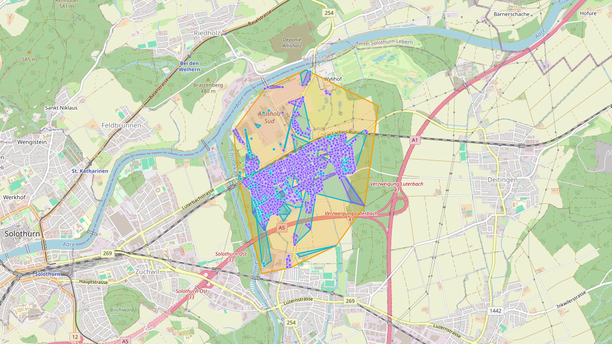 Mappa del potenziale CLE di LEG Luterbach (SO)