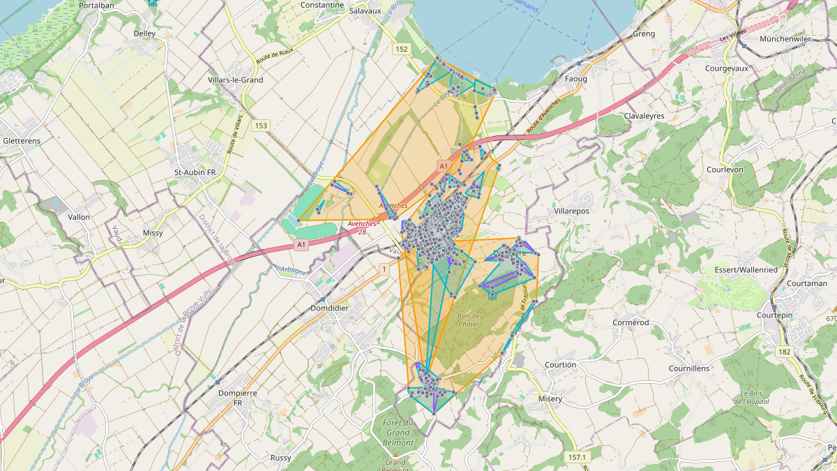 LEG-Potenzial-Karte von LEG Avenches (VD)