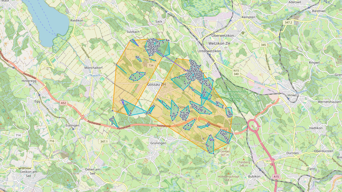 Mappa del potenziale CLE di LEG Gossau (ZH)
