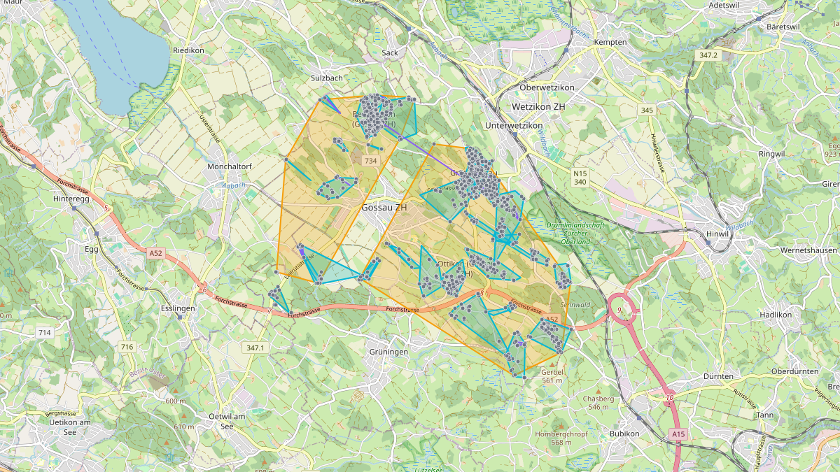 LEG-Potenzial-Karte von LEG Gossau (ZH)