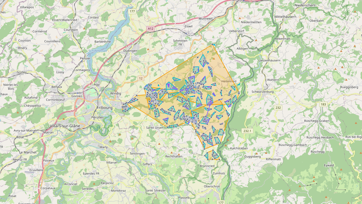 LEG-Potenzial-Karte von LEG Tafers (FR)