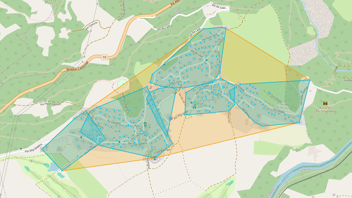 Carte du potentiel CEL de LEG Sagogn (GR)