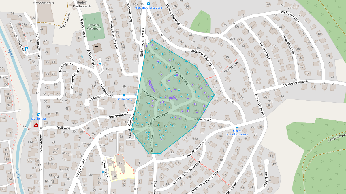 Carte du potentiel CEL de Quartier-LEG Mitteldorf