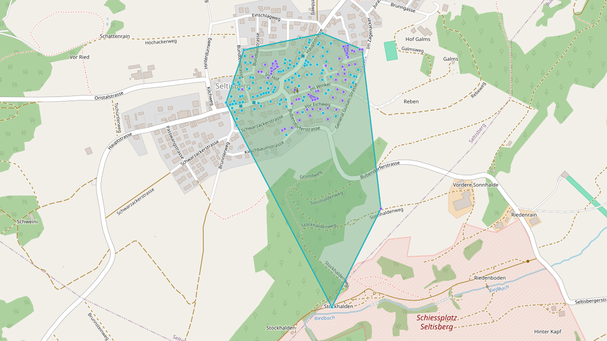 LEG-Potenzial-Karte von Quartier-LEG "Dorf"