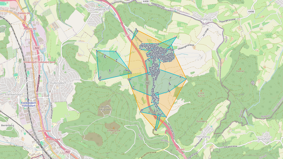 LEG-Potenzial-Karte von LEG Arisdorf (BL)