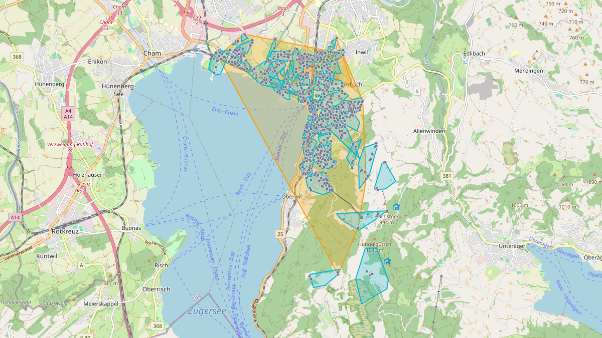 LEG-Potenzial-Karte von LEG Zug (ZG)