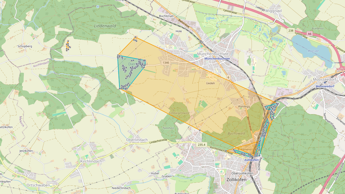 LEG-Potenzial-Karte von LEG Münchenbuchsee