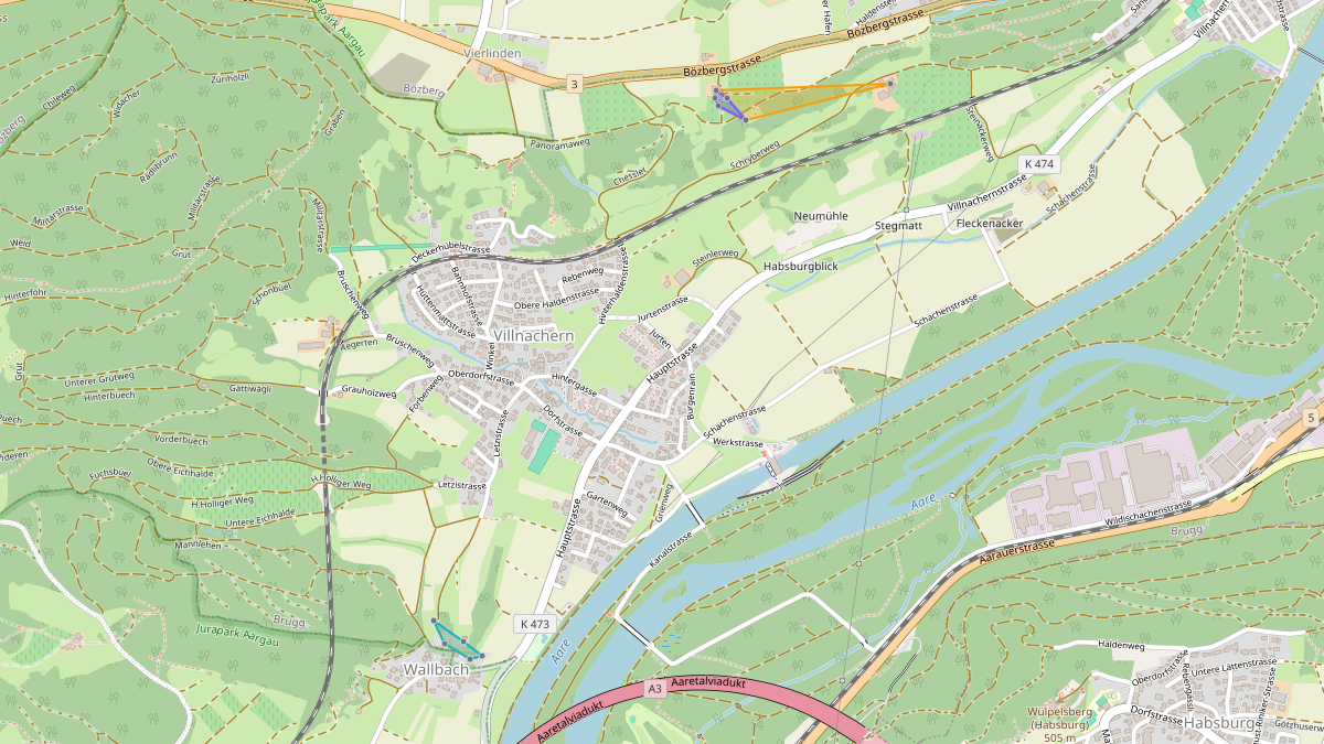 LEG-Potenzial-Karte von LEG Brugg (AG)