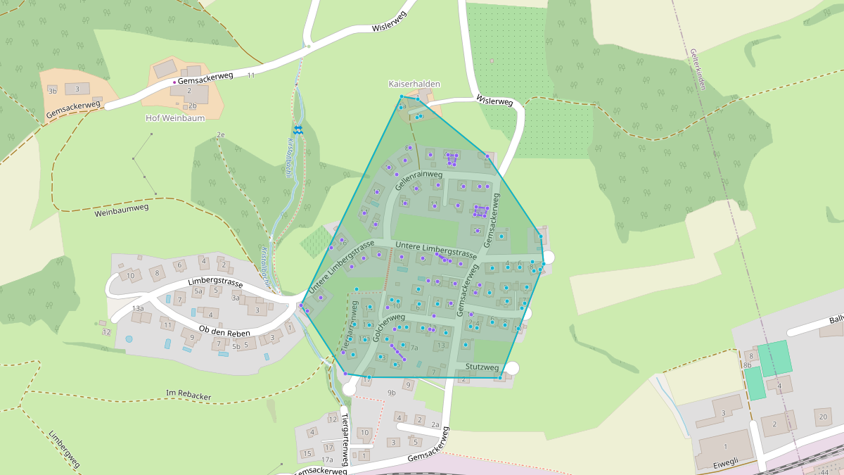 Carte du potentiel CEL de Quartier-LEG Golchen