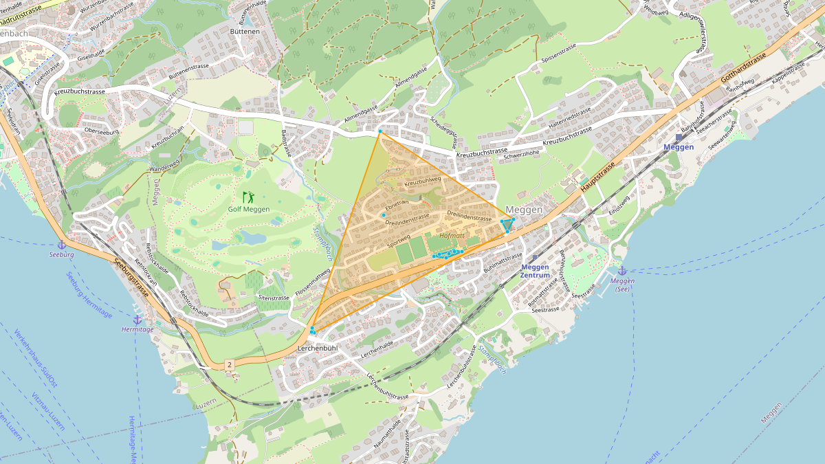 Carte du potentiel CEL de LEG Meggen (LU)