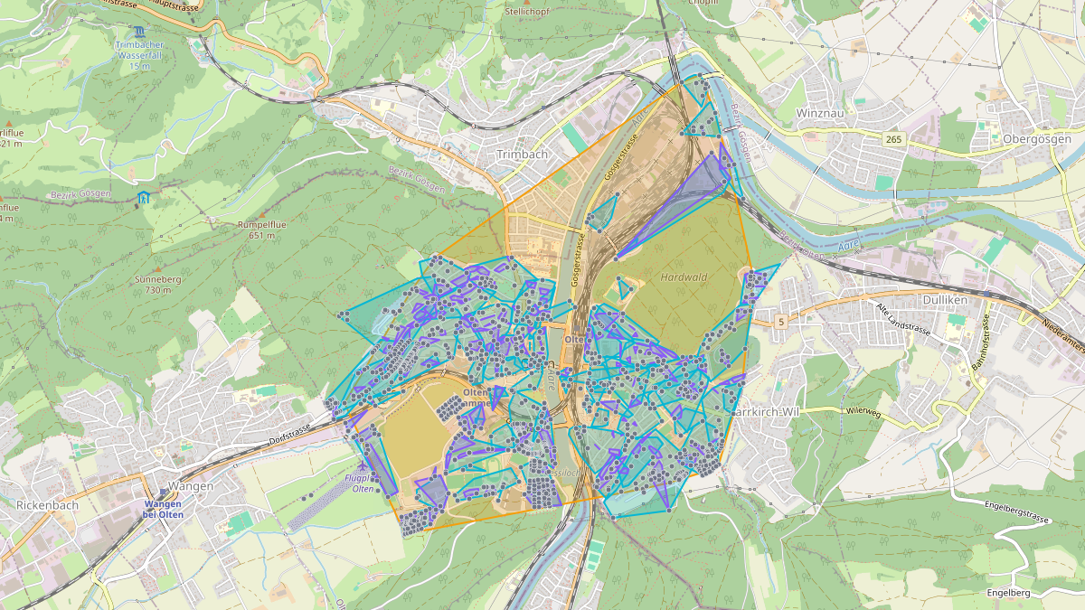 LEG-Potenzial-Karte von LEG Olten (SO)