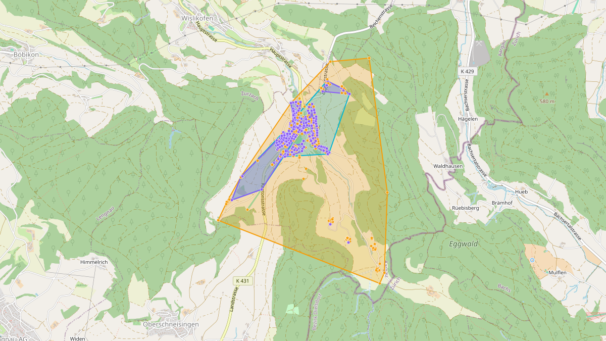 Carte du potentiel CEL de LEG Siglistorf (AG)