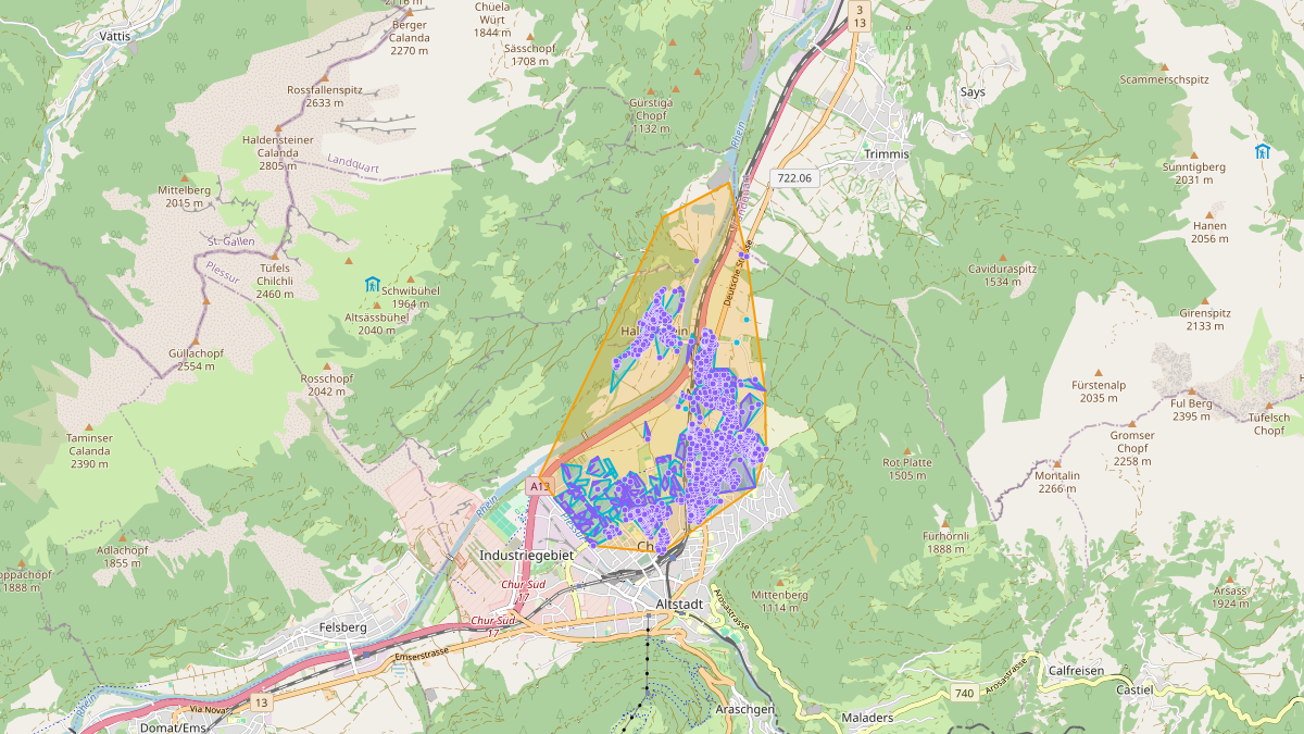 LEG-Potenzial-Karte von LEG Chur Nord