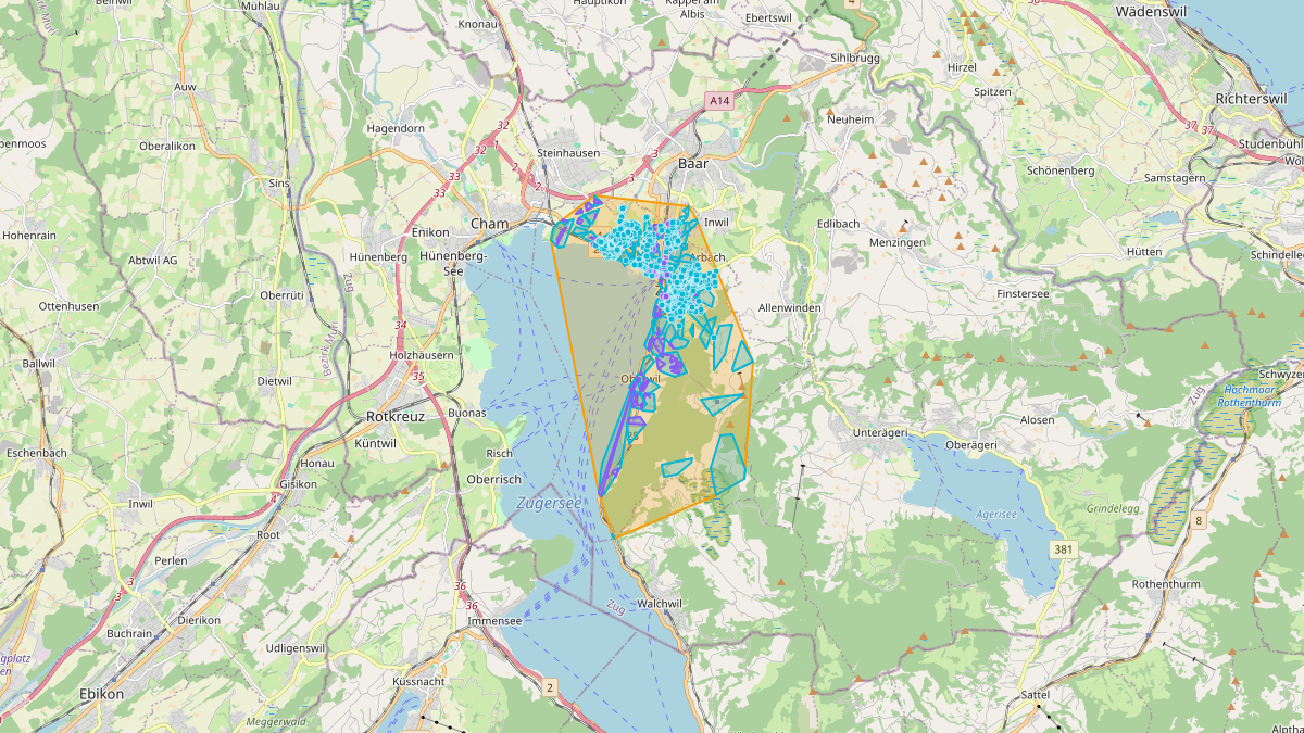 LEG Zug (ZG) – Netzgebiet 1