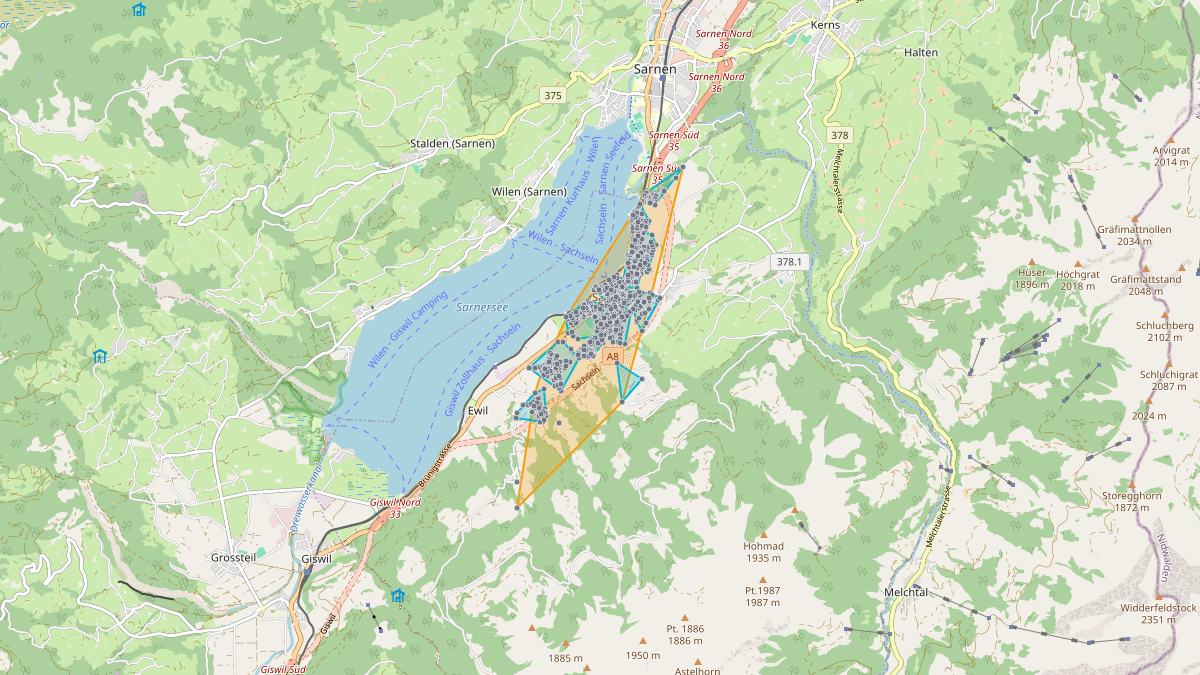 LEG-Potenzial-Karte von LEG Sachseln (OW)